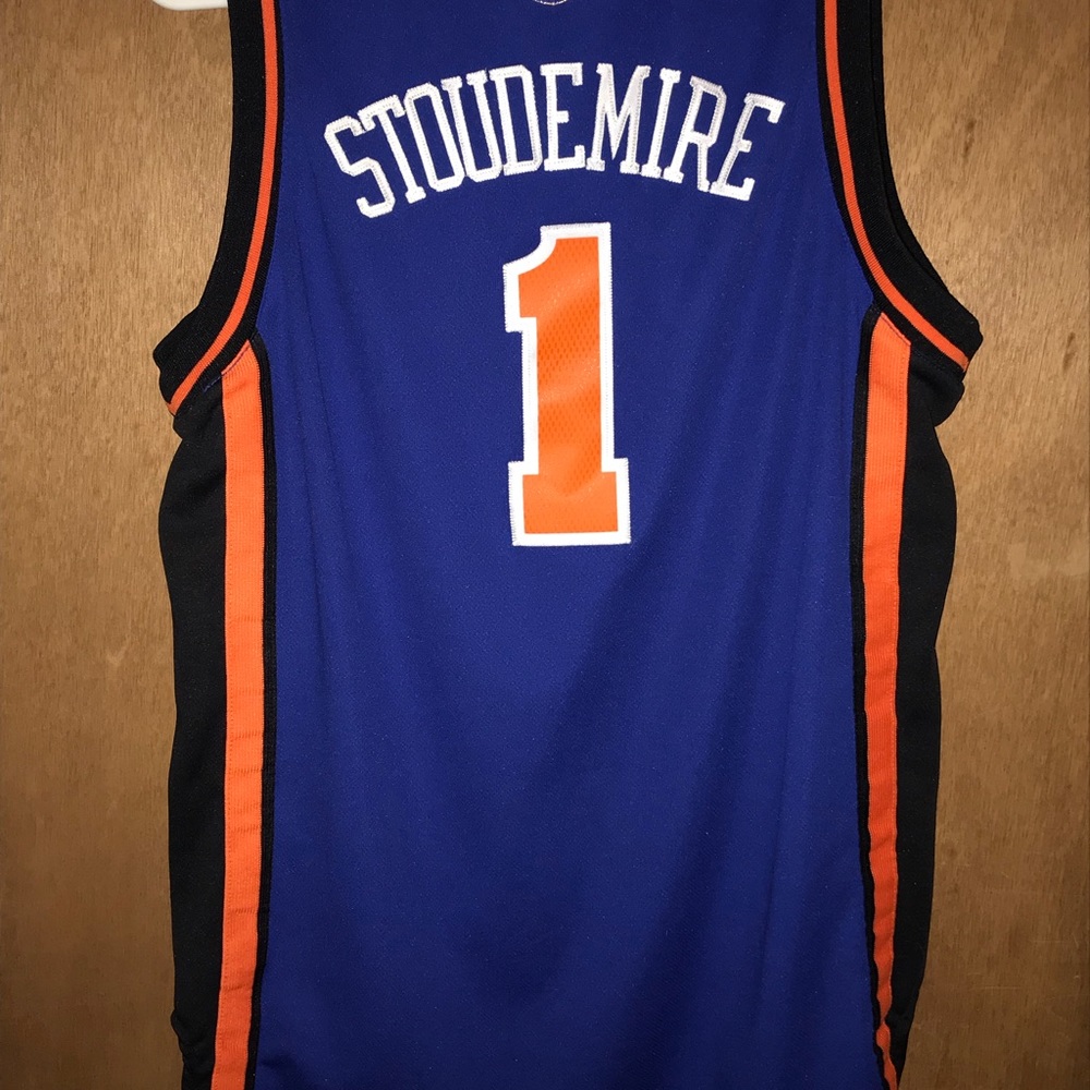 Stoudemire New York Knicks Sown on Adidas Jersey